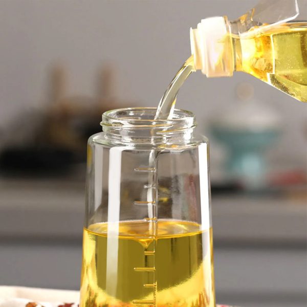 Glass Oil Bottle & Dual-purpose Dispenser (450ml):